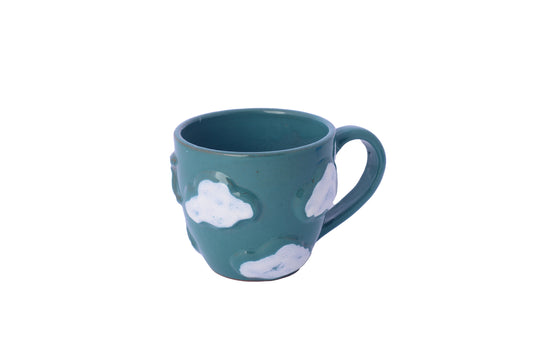 Dark Turquoise Clouds Mug