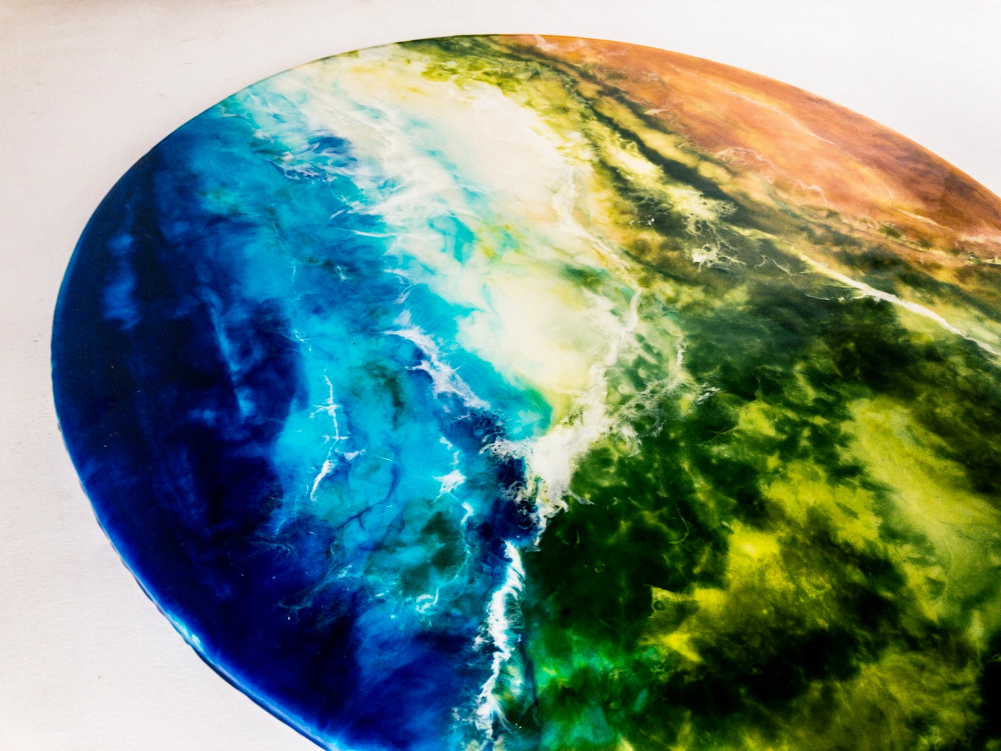 Earth epoxy painting