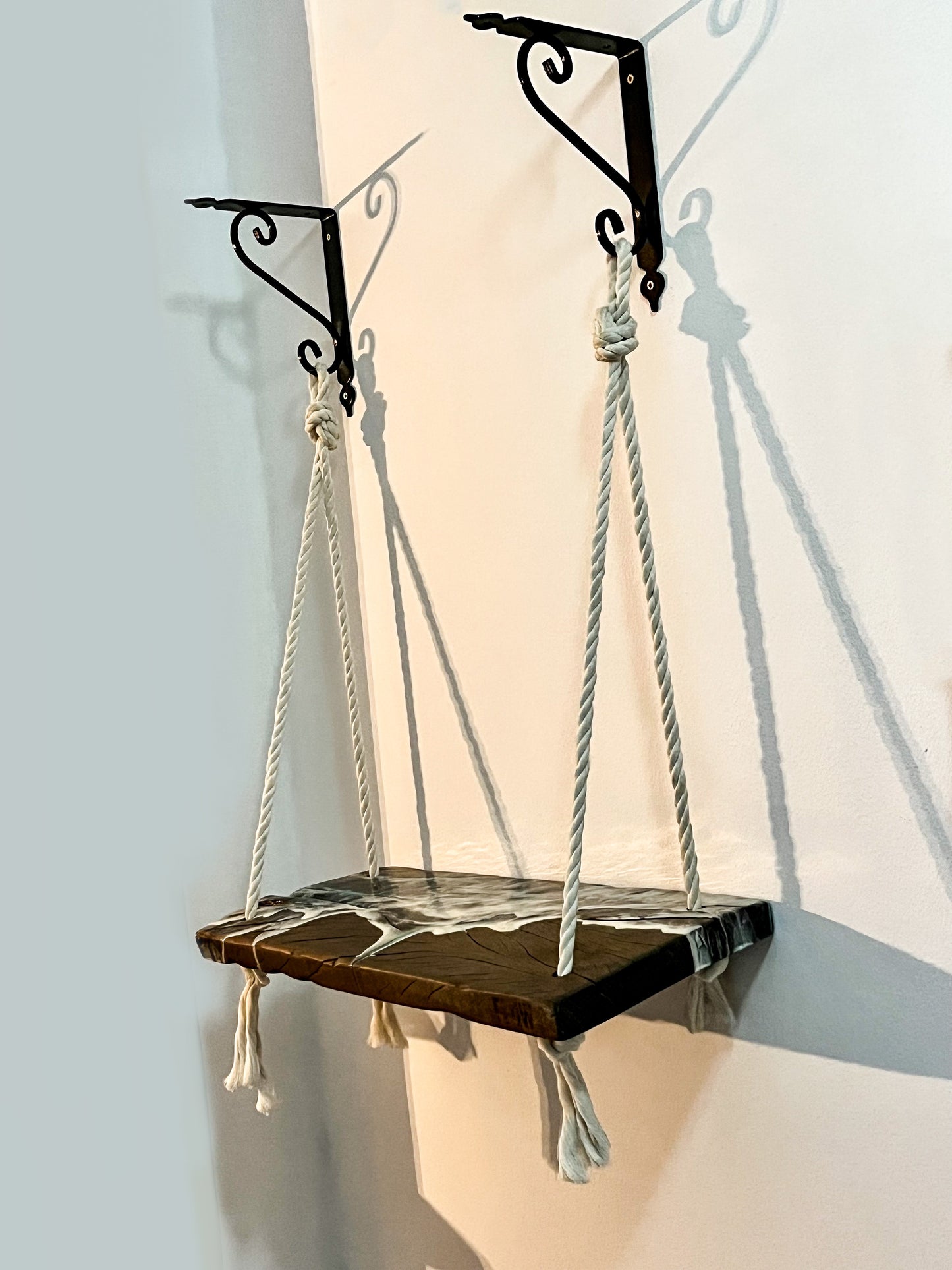 Tiffany sea rope hanged shelf