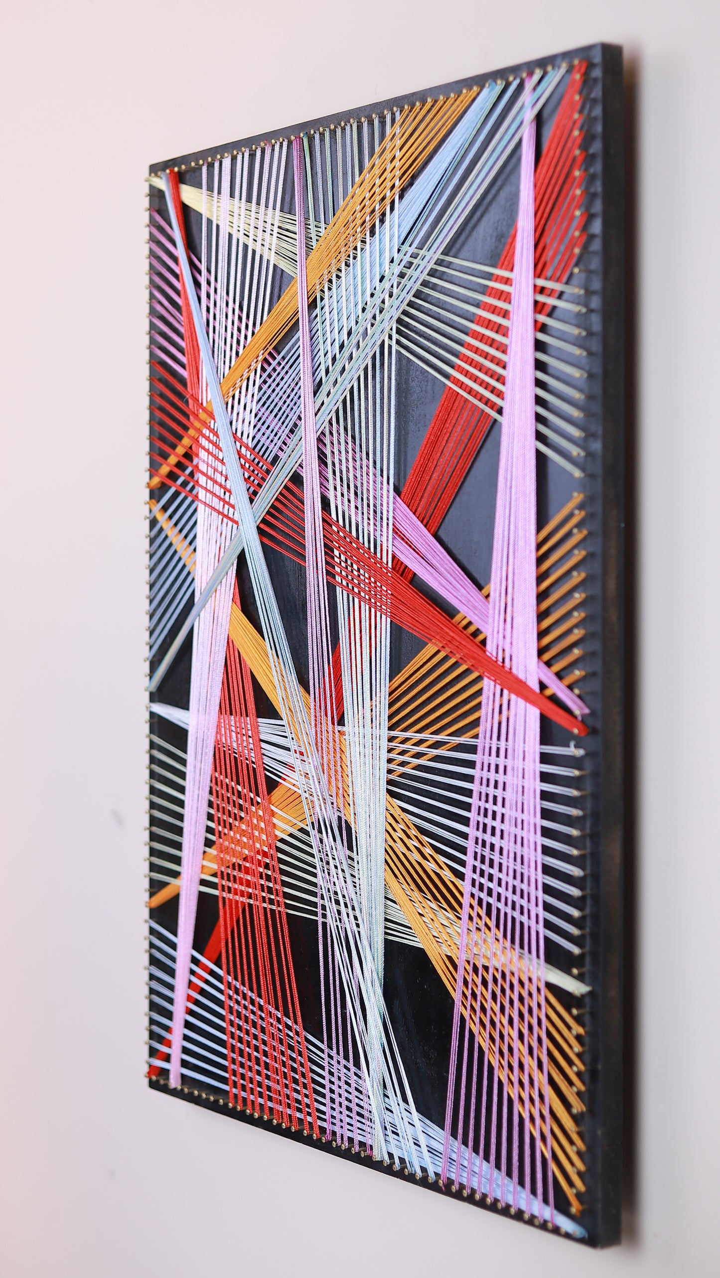 Black Contemporary String Art