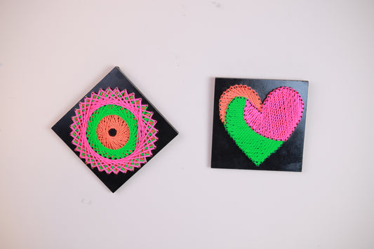 Heart & Circle String Art