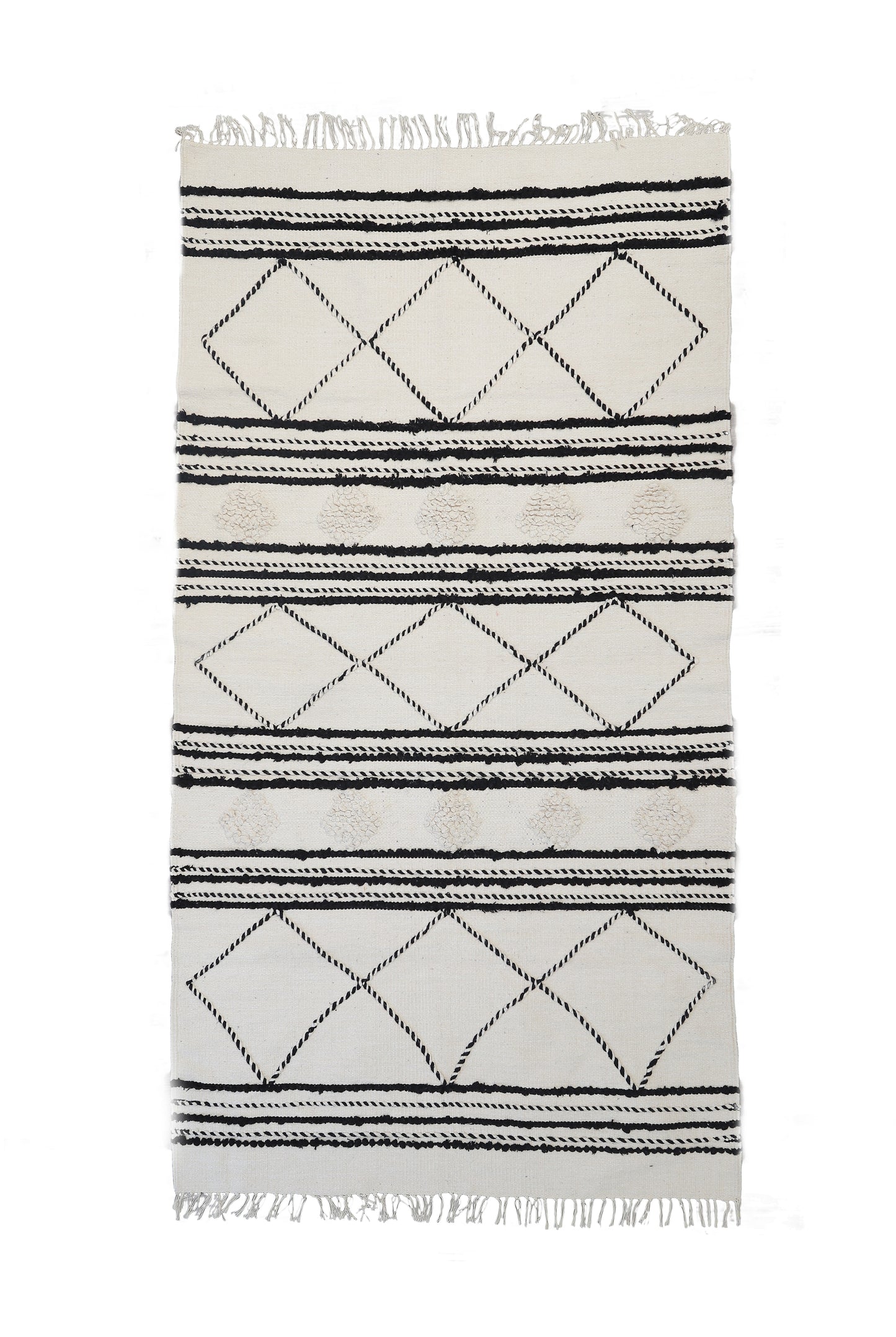 Black & White Current Rug