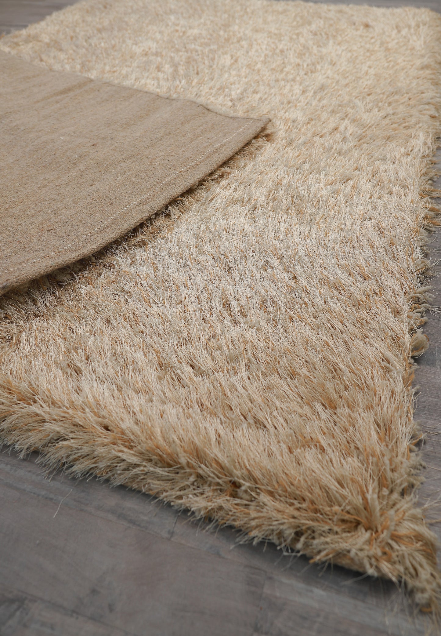 French Beige Fringe Rug