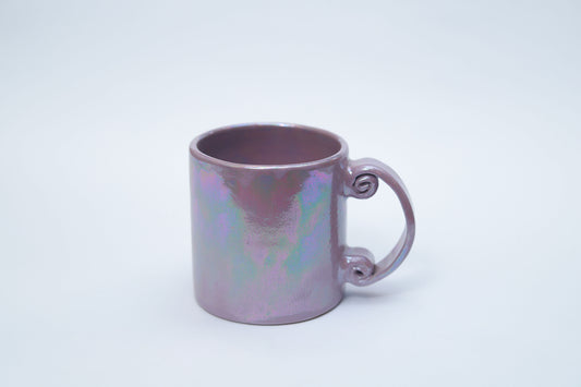 Off-White Purple Mug