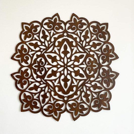 Square Brown Mandala