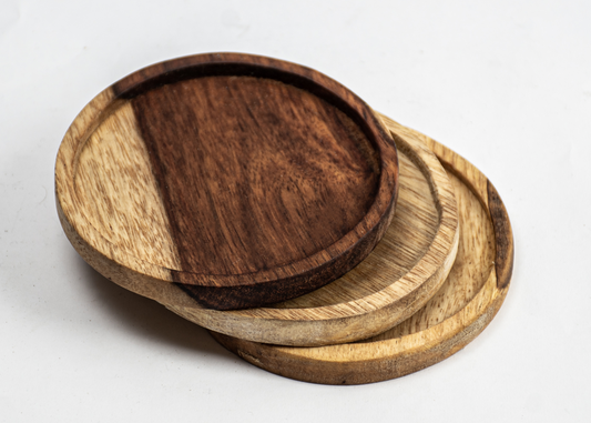 Wooden Coasters - 6 pieces