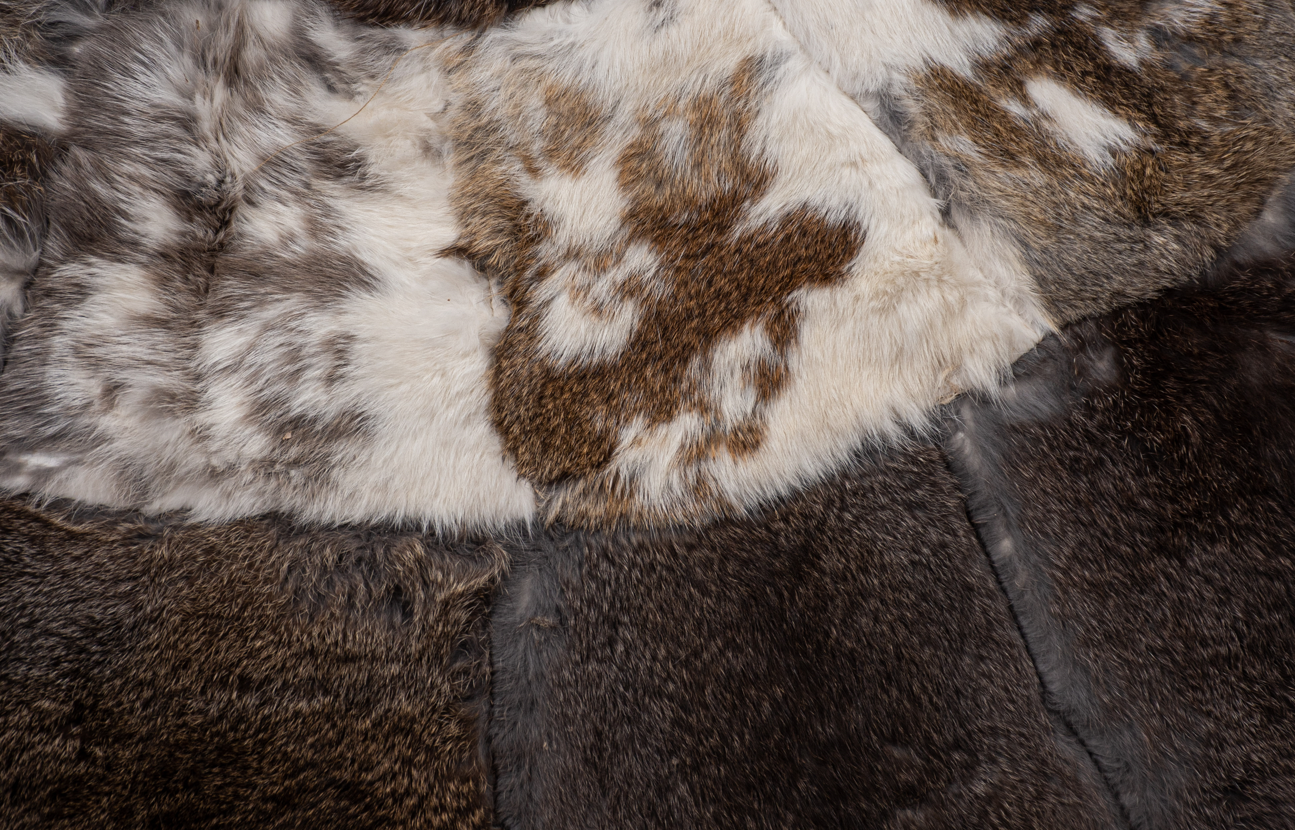 Dark Brown Handmade furry rug