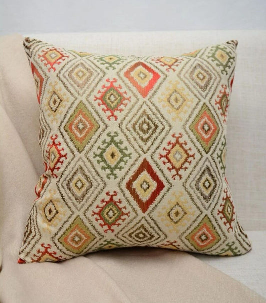 Colorful Rhombus Jacquard Cushions