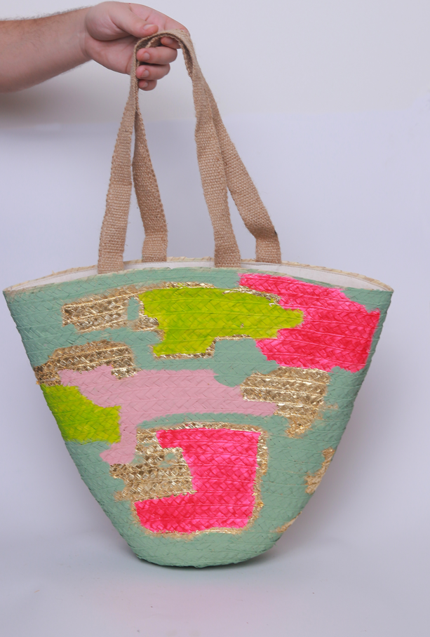 Jute handed Colors Bag