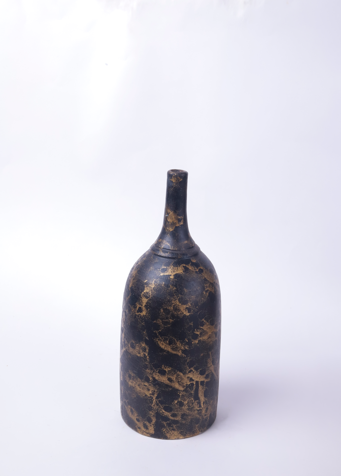Black & Gold Amphorae Vase