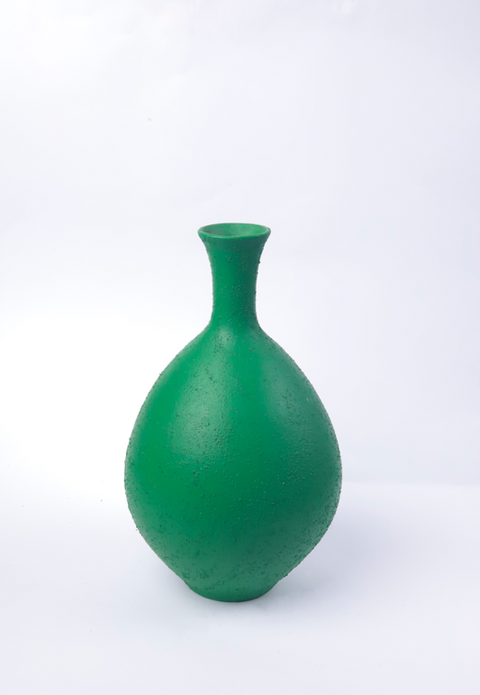 Long Neck Green Vase