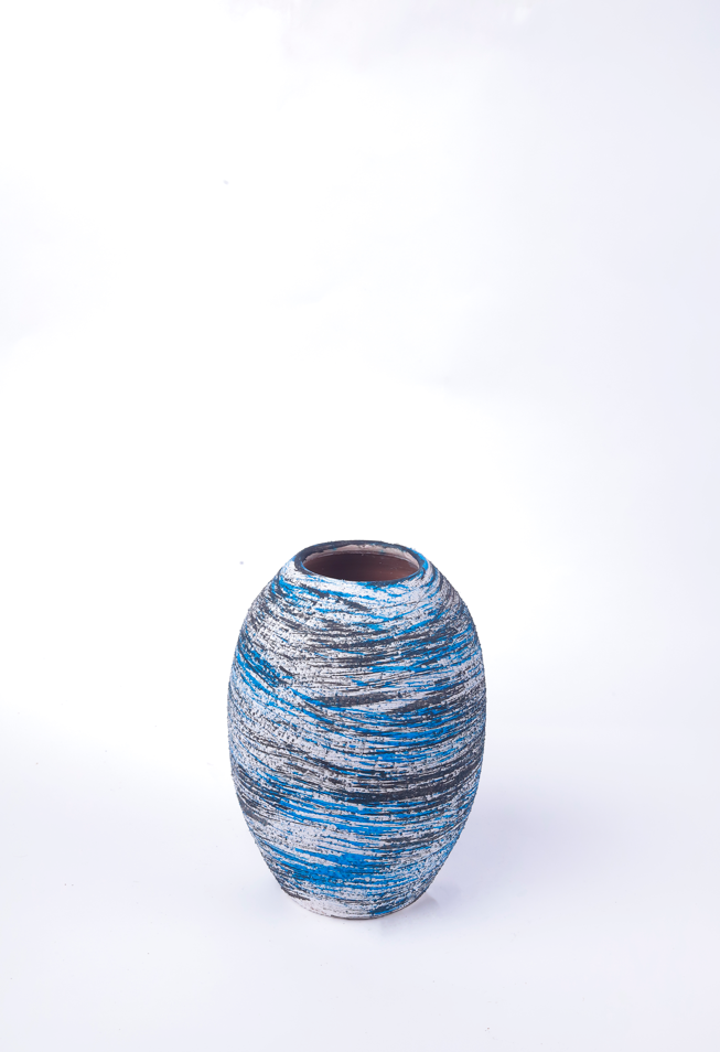 Blue & White Decorative Vase