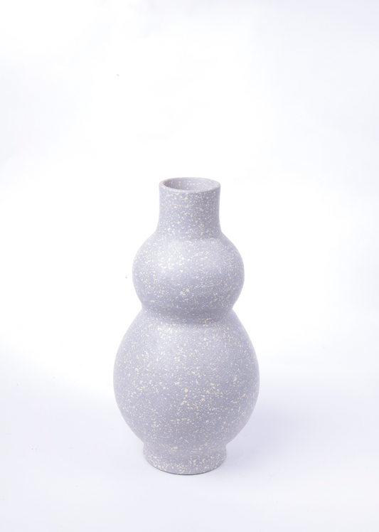 Dotted Grey Penelope Vase