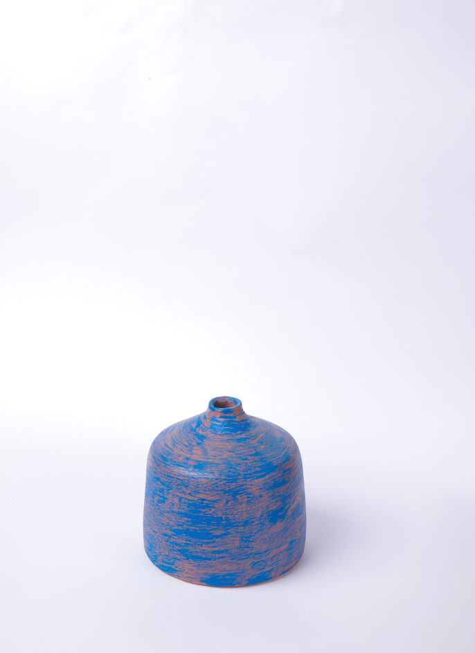 Mixed Blue Decoratoive Vase