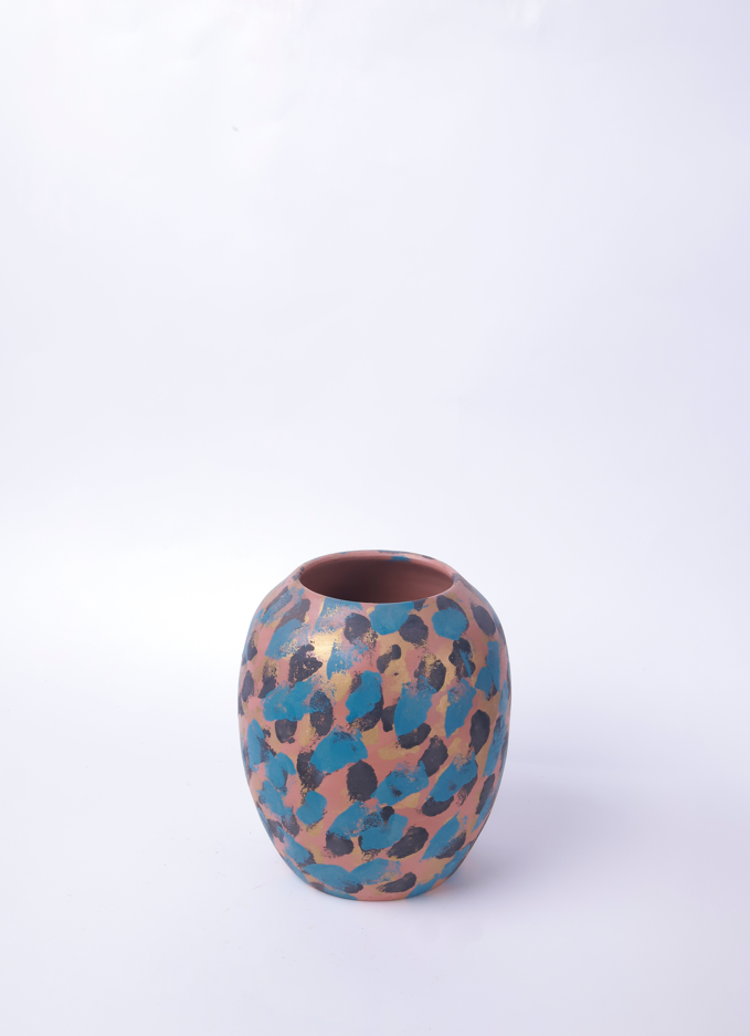 Colorful Oval Vase