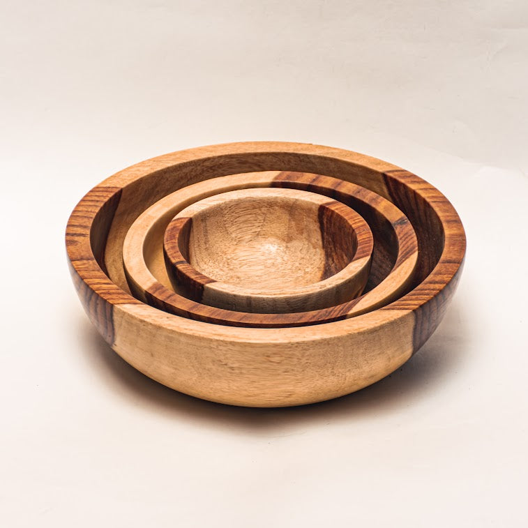 Wooden Bowl - 3 pcs