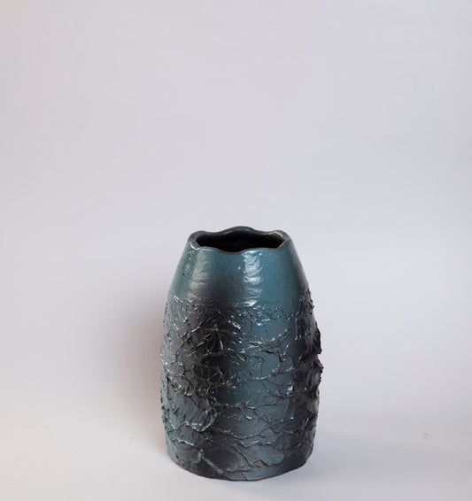 Glazed Green Pottery  Vase